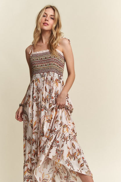 SHOULDER MAXI DRESS