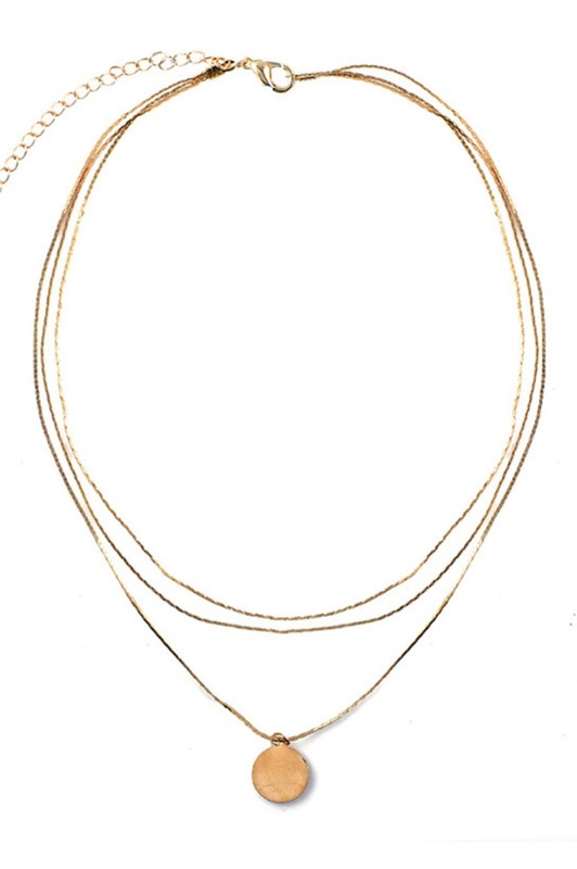 18K Gold Non-Tarnish Stainless Steel Necklace