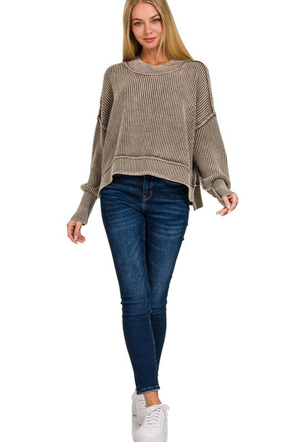 SIDE SLIT SWEATER