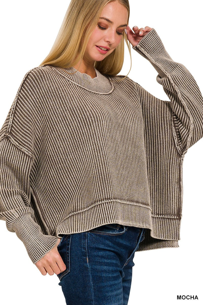 SIDE SLIT SWEATER