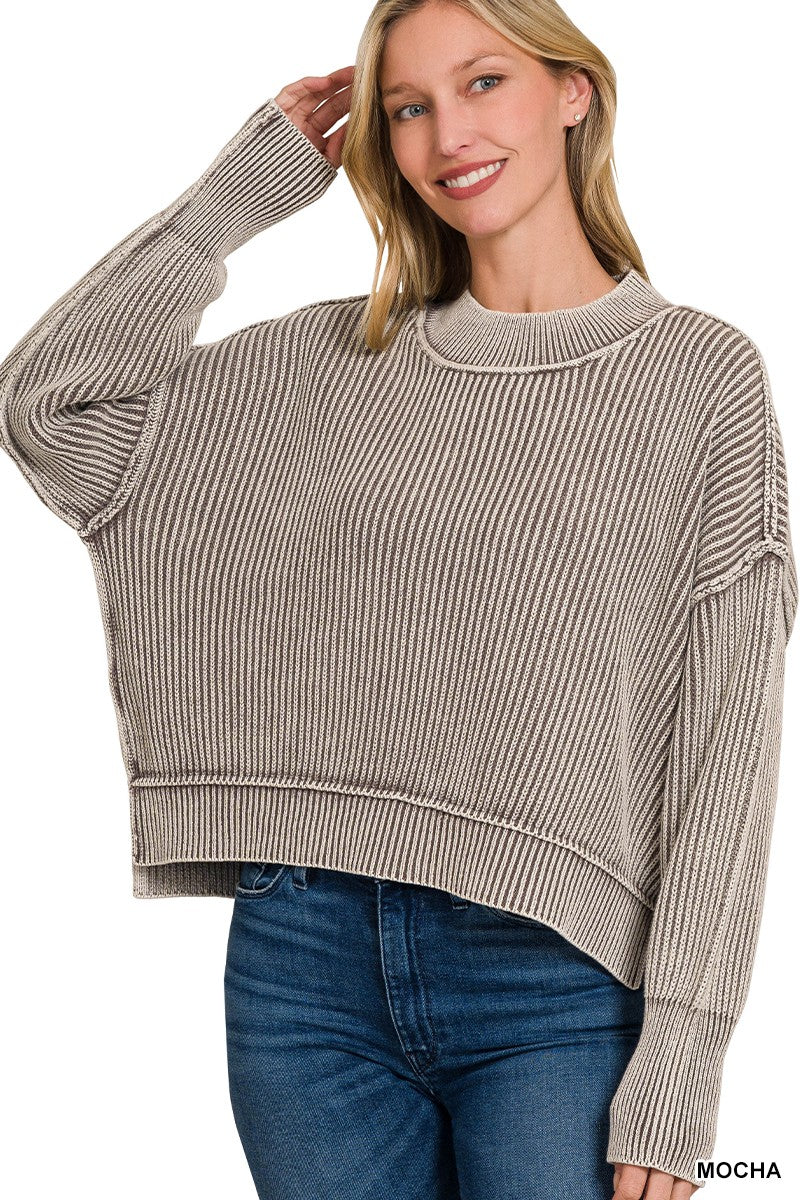 SIDE SLIT SWEATER