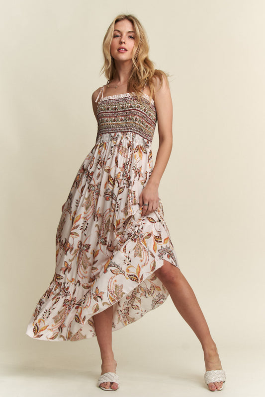 SHOULDER MAXI DRESS