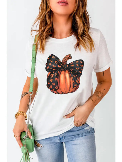 Halloween bowknot T-shirt