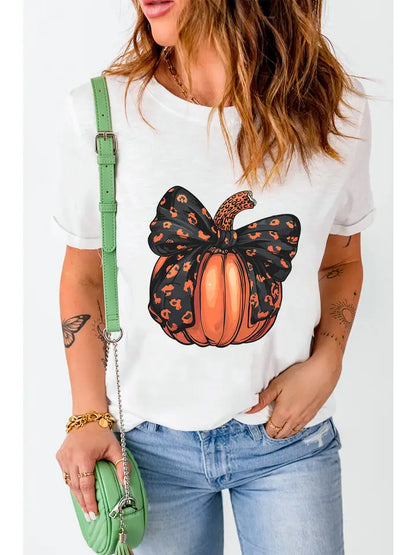 Halloween bowknot T-shirt