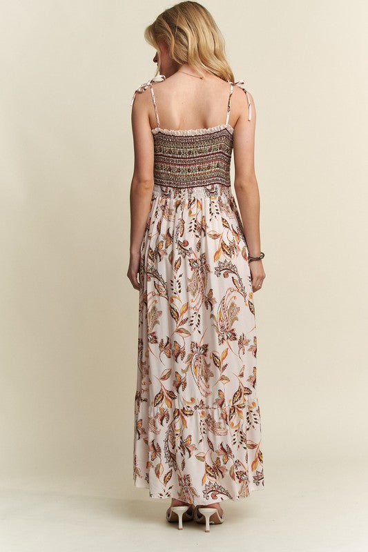 SHOULDER MAXI DRESS