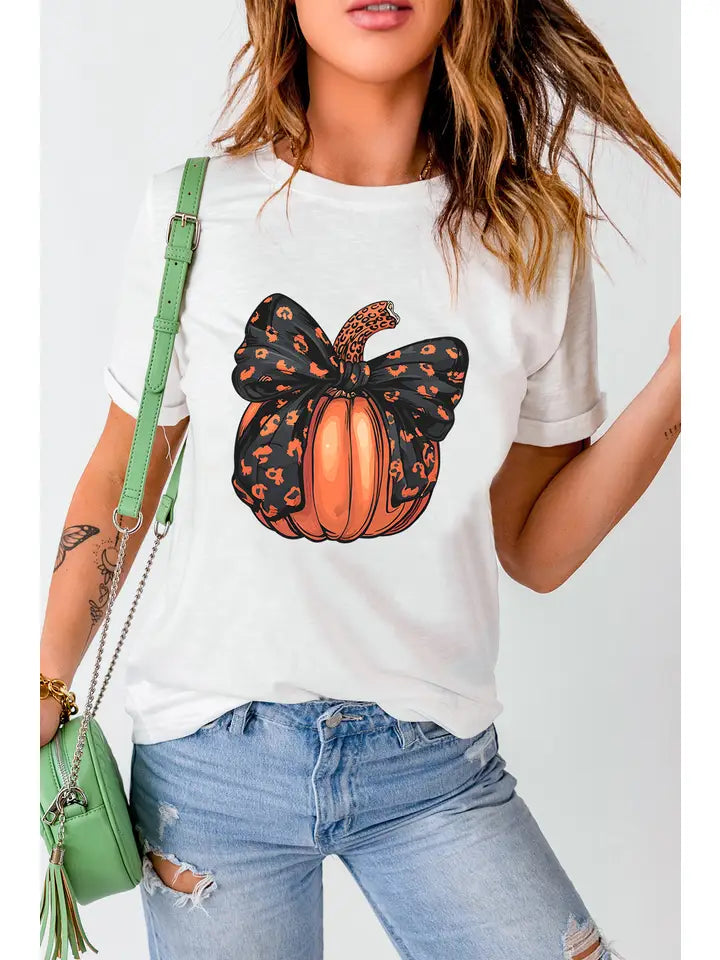 Halloween bowknot T-shirt