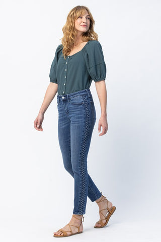 Judy Blue Braided Jeans
